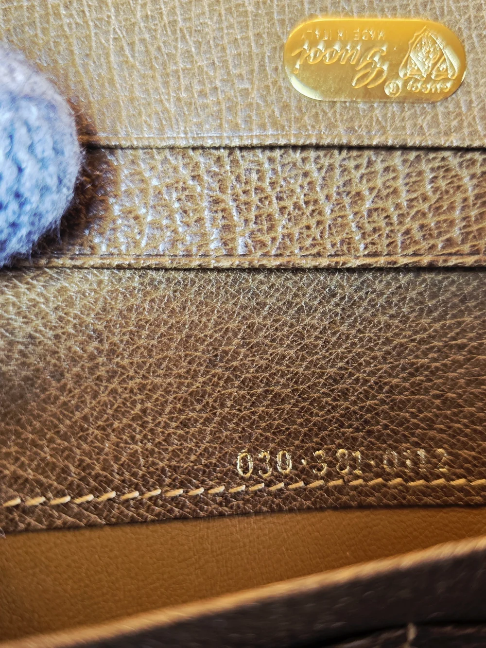 Vintage Gucci Brown Long Leather Wallet with Gold Corner Hardware. Unisex.